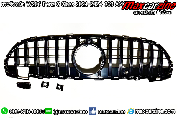 กระจังหน้า W206 Benz C Class 2021-2024 C63 AMG ดำ กระจังหน้า W206 Benz C Class 2021-2024 C63 AMG ดำ