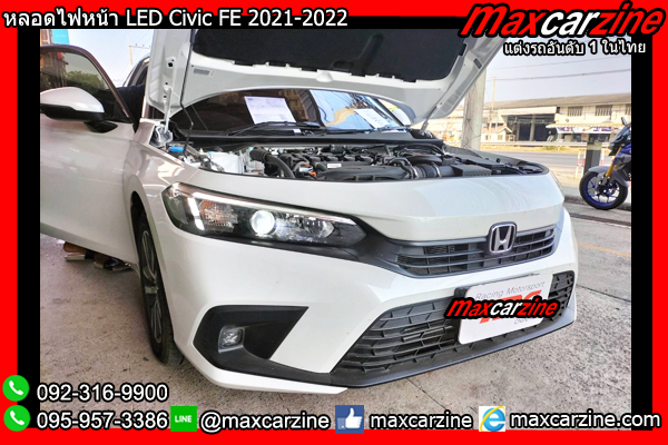 หลอดไฟหน้า LED Civic FE 2021-2022 หลอดไฟหน้า LED Civic FE 2021-2022