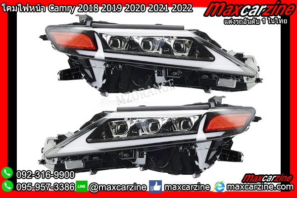 โคมไฟหน้า Camry 2018 2019 2020 2021 2022 LED