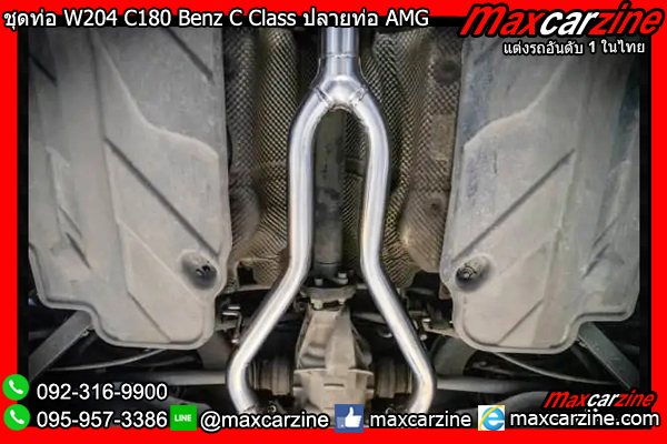 ชุดท่อ W204 C180 Benz C Class ปลายท่อ AMG ชุดท่อ W204 C180 Benz C Class ปลายท่อ AMG